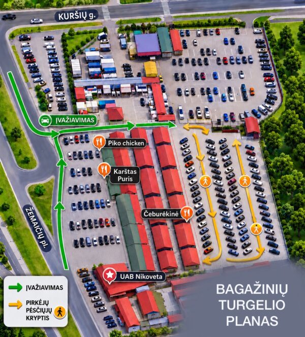 Bagažinių turgaus prekybos vietos rezervacija | 2026-06-13
